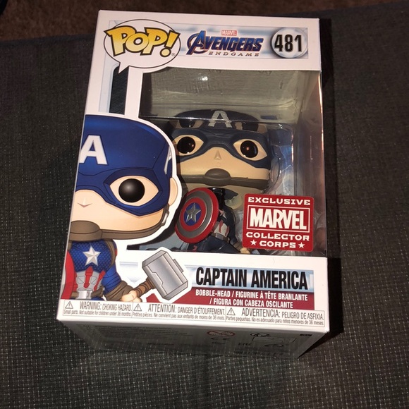captain america funko pop with hammer